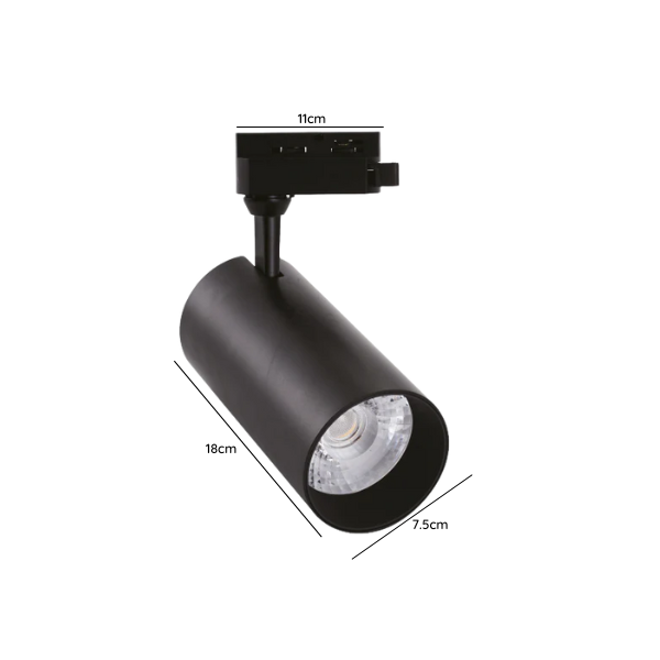 Foco Proyector LED 30W para Riel Monofásico