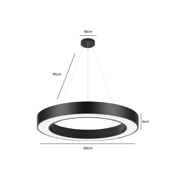 Lámpara de Techo LED Redonda 36W - Modelos Abierta y Cerrada