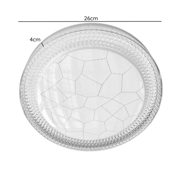 Lámpara de Techo LED Redonda de Aluminio 24+24W - Luz Regulable y Eficiente