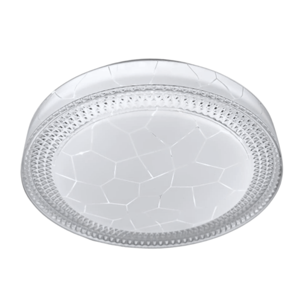 Lámpara de Techo LED Redonda de Aluminio 24+24W - Luz Regulable y Eficiente