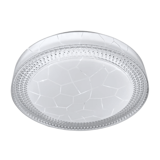 Lámpara de Techo LED Redonda de Aluminio 24+24W - Luz Regulable y Eficiente