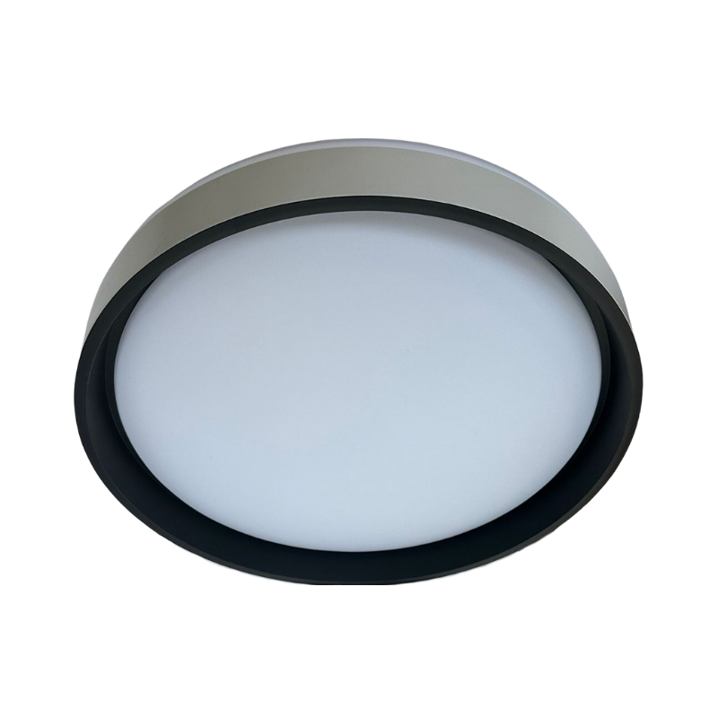 Lámpara de Techo LED Redonda 42+42W de Aluminio - Color Gris