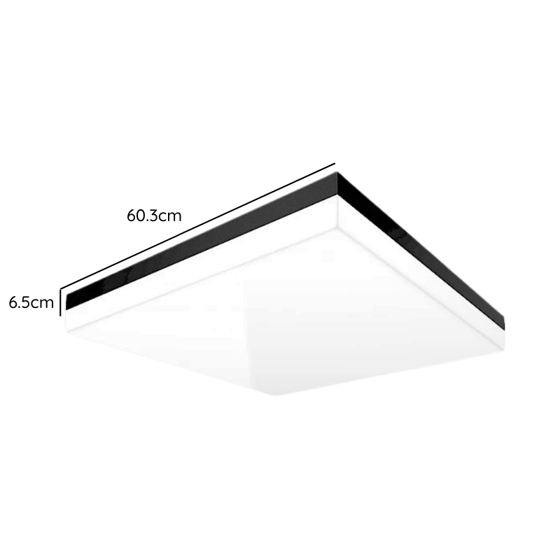 Base para Sobreponer o colgar Paneles LED 60.3x60.3cm - Disponible en Blanco y Negro