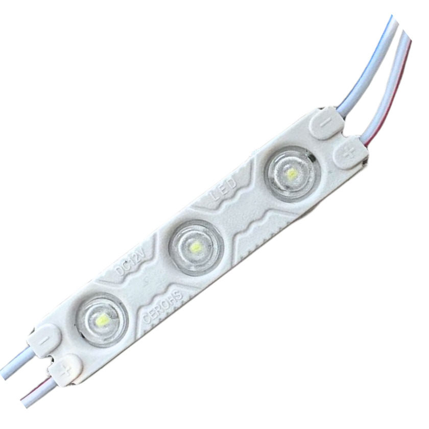 Módulo LED DC 12V 1W 3LED Luz Fría 6500K IP65 – Paquete de 200 Unidades