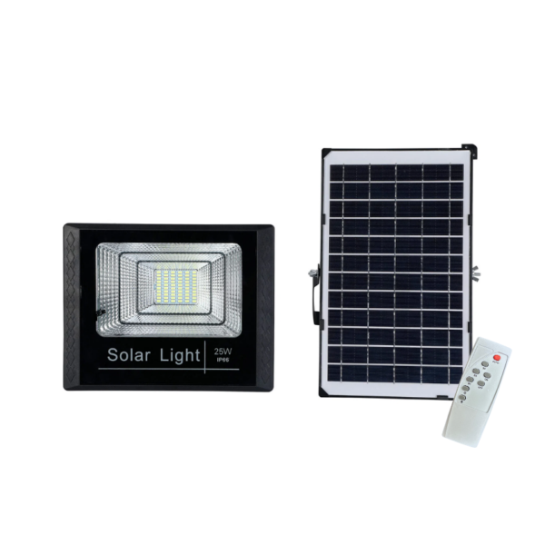 Foco Solar 25W 3.2V con Panel Solar y Control Remoto