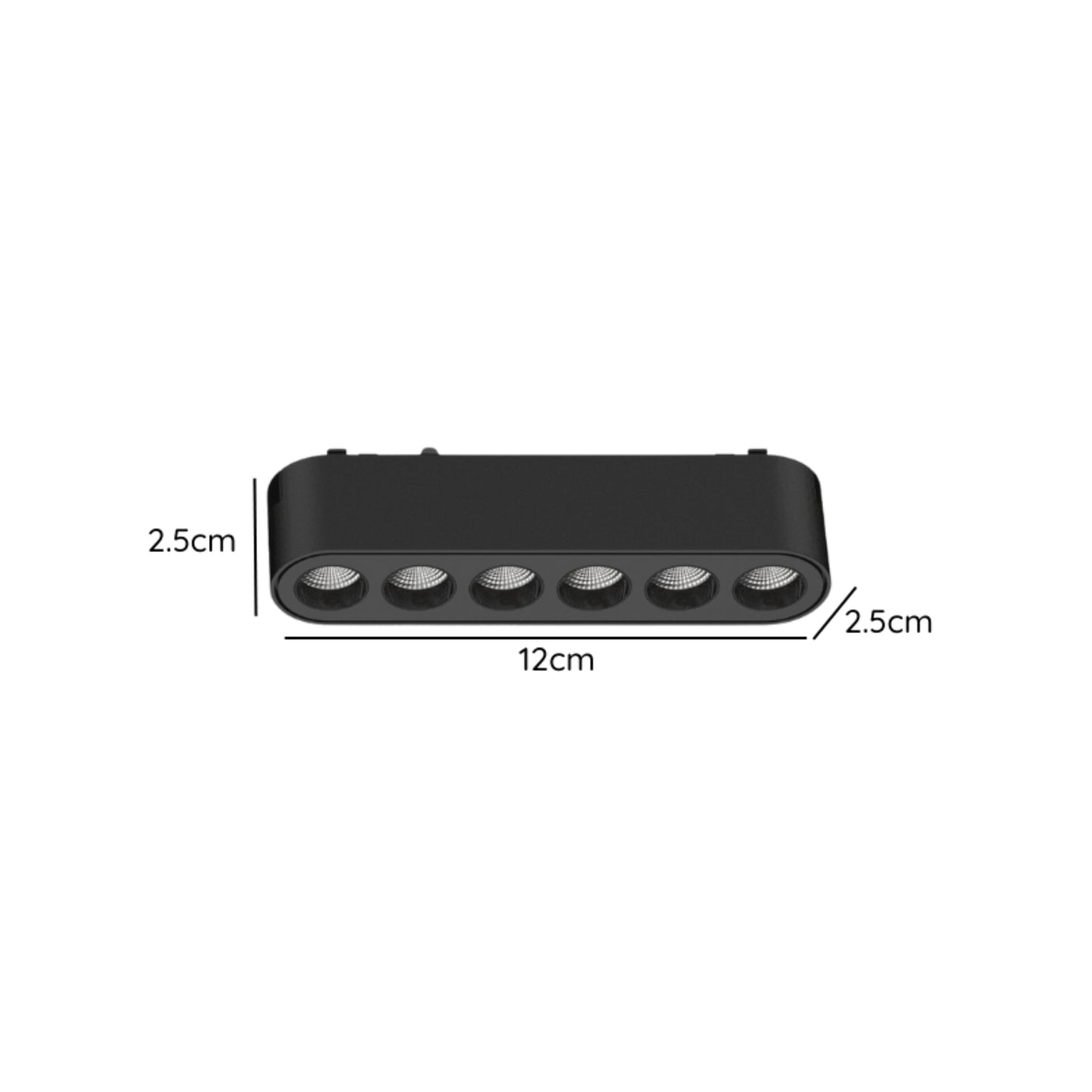 Foco Riel Magnético 6W 48V 24°